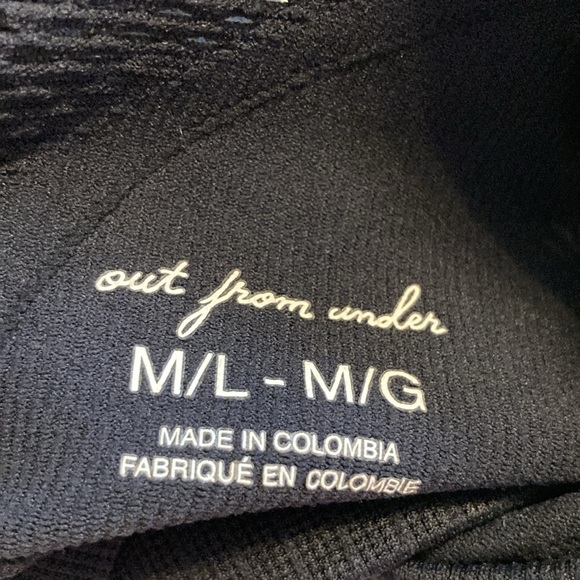 Size M/L Out From Under Urban Outfitters Black Bralette Crop Top - Picture 2 of 4